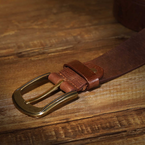 UP-Brown Crazy Horse Belt