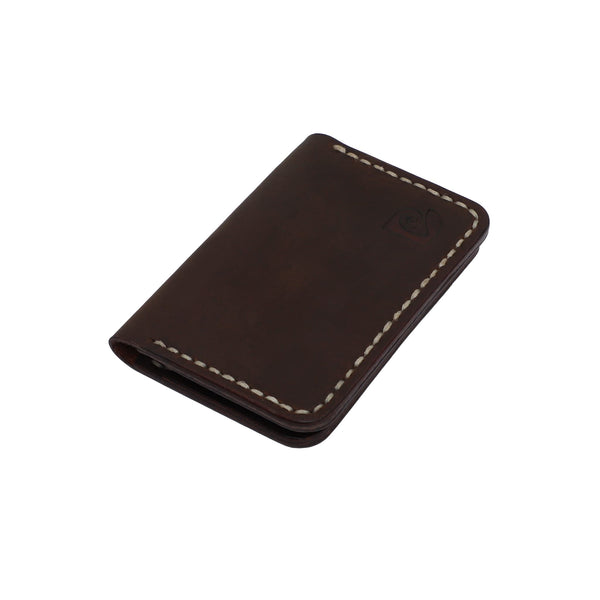 Bifold Handmade Chocolate-Brown Cardholder