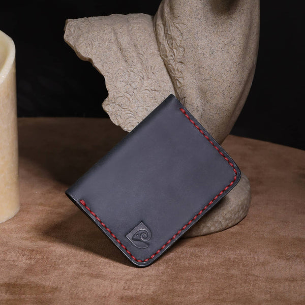 Bifold Handmade Black Card Holder