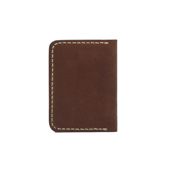 Bifold Brown Handmade Card Holder