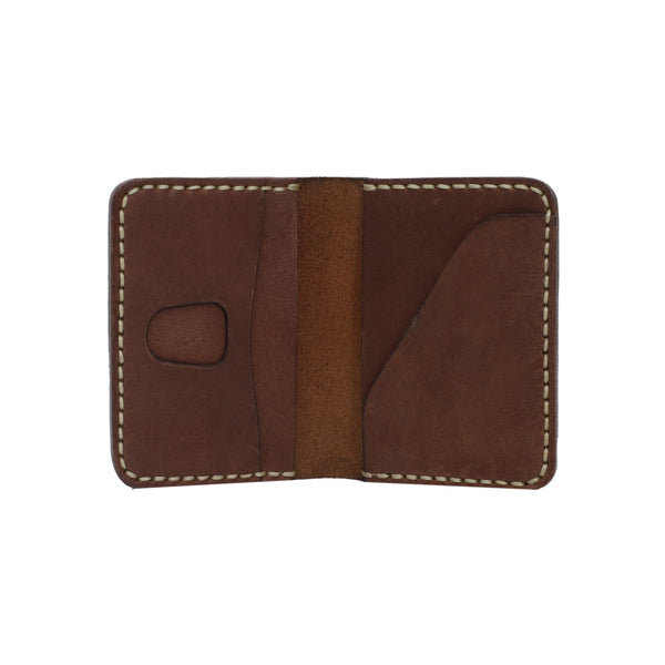 Bifold Brown Handmade Card Holder