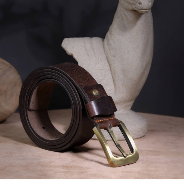 Rustic Charm Crazy Horse Leather Belt